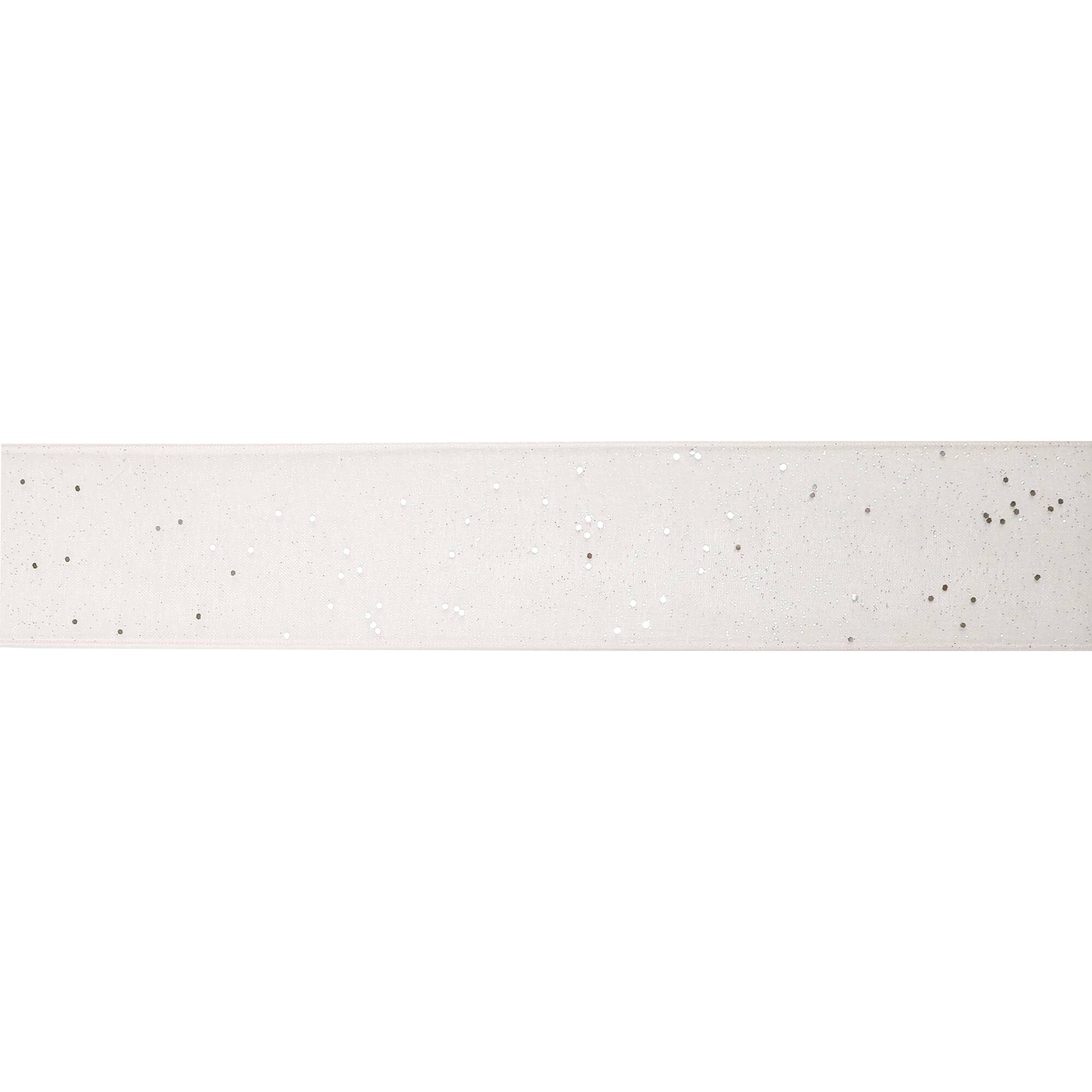 1.5" x 3yd. Sheer Glitter Ribbon by Celebrate It®
